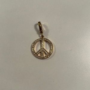 Juicy Couture peace sign charm